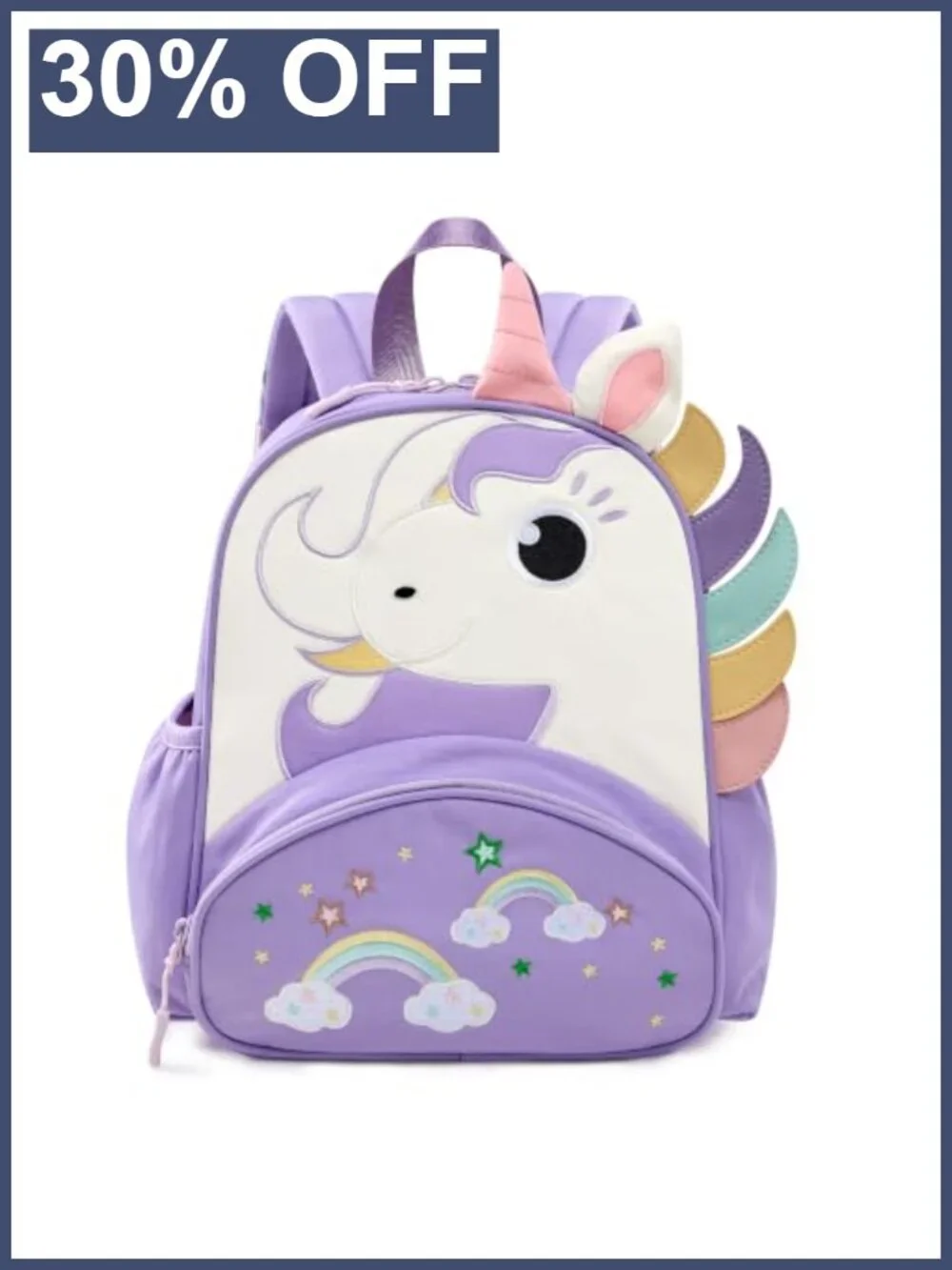 Kids' Backpack for Toddlers 3-5 Adjustable Straps Water-Resistant Polyester